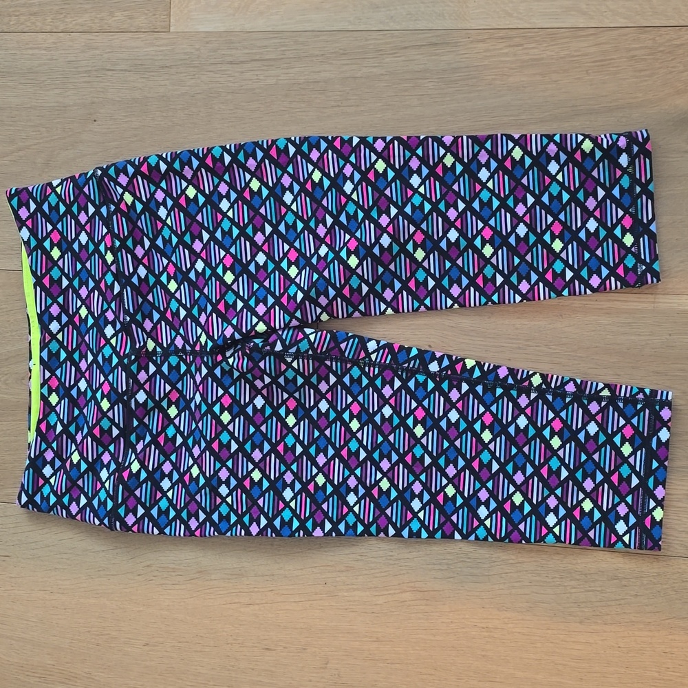 VSX SPORT Colorful Geometric Pattern Leggings